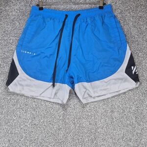 YoungLA Training Shorts Mens Large Blue Performance Athletic